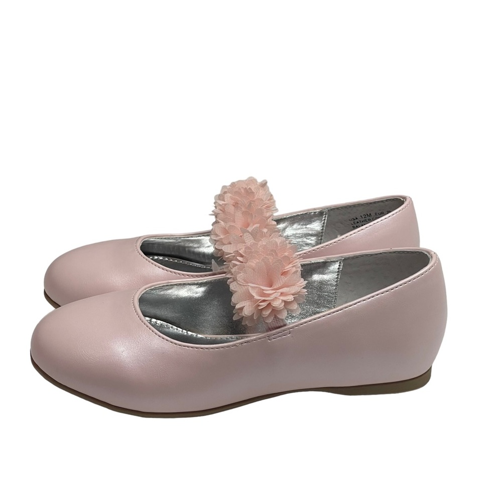 new Nina โ Flower Child Medina Embellished Ballet Flats โ Pearl Pink โ Girls 12 - Picture 7 of 16
